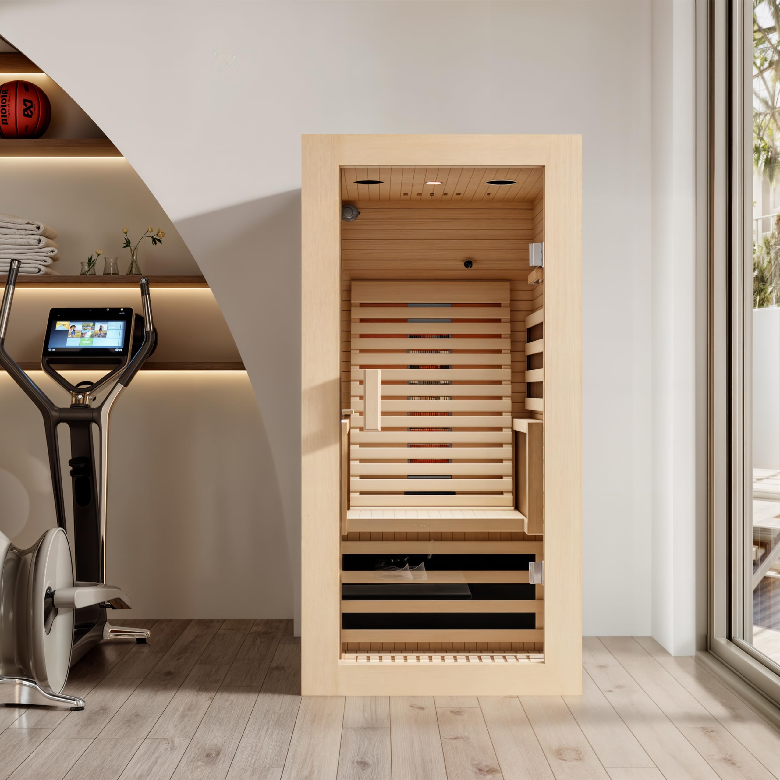 Amazon.com: BNEHS 1 Person Full Spectrum Infrared Sauna,Home Dry